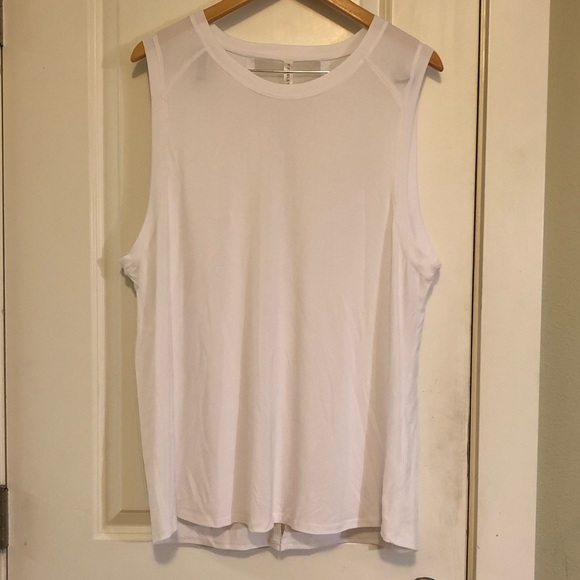 Fabletics Monet Back Tie Back Tank Top XXL White EUC - Picture 6 of 16